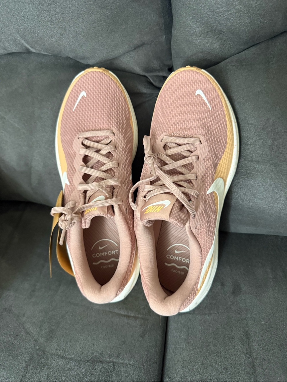 Nike Women’s Running Shoes - Dusty Rose with Gold Accents